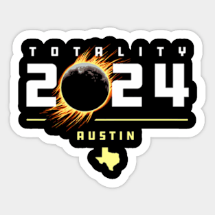 Austin Texas 2024 Total Solar Eclipse Sticker